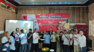 DPC Projo Menggelar Silaturahmi Sekaligus Rapat Terbuka Pengurus DPC, PAC, Kordes dan Sayap Organ (Srikandi Projo dan Projo Millenial)